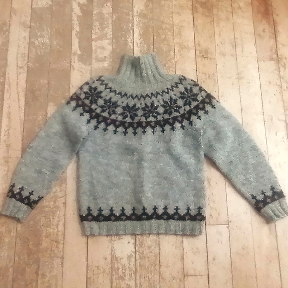 Hand Crafted Sweaters - HAND-KNIT Icelandic Wool Sweater